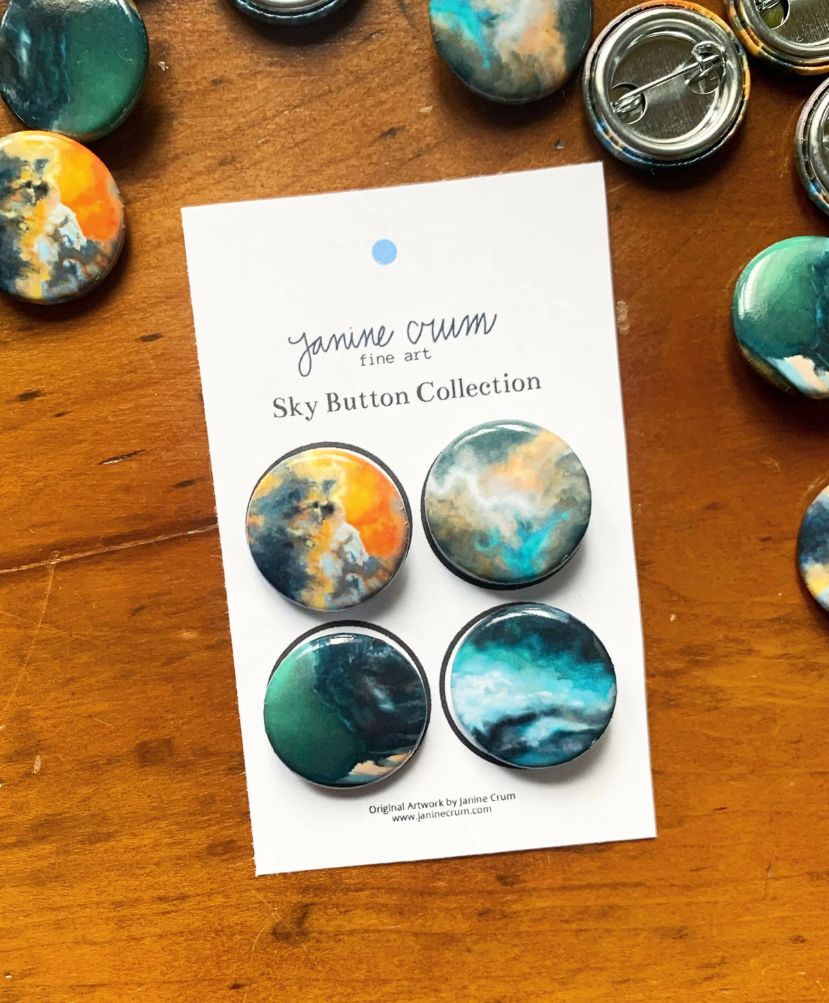 Looking Up — Sky Button — 1 in