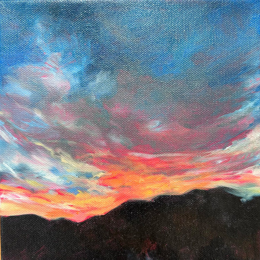 In the Shadow — Original Oil Painting — 8 × 8 in
